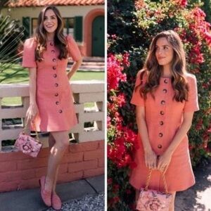 Gal Meets Glam Coral Kathleen Dress